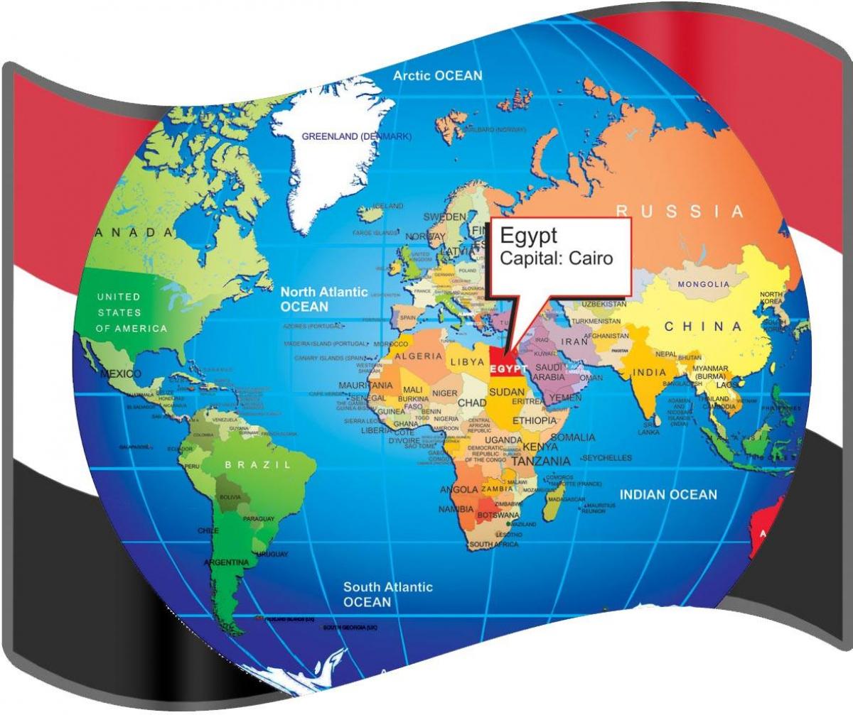 კაიროს მდებარეობა მსოფლიო რუკა