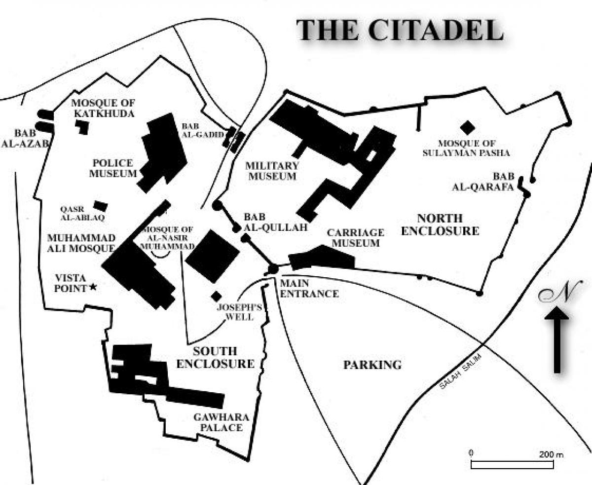 რუკა კაიროში citadel