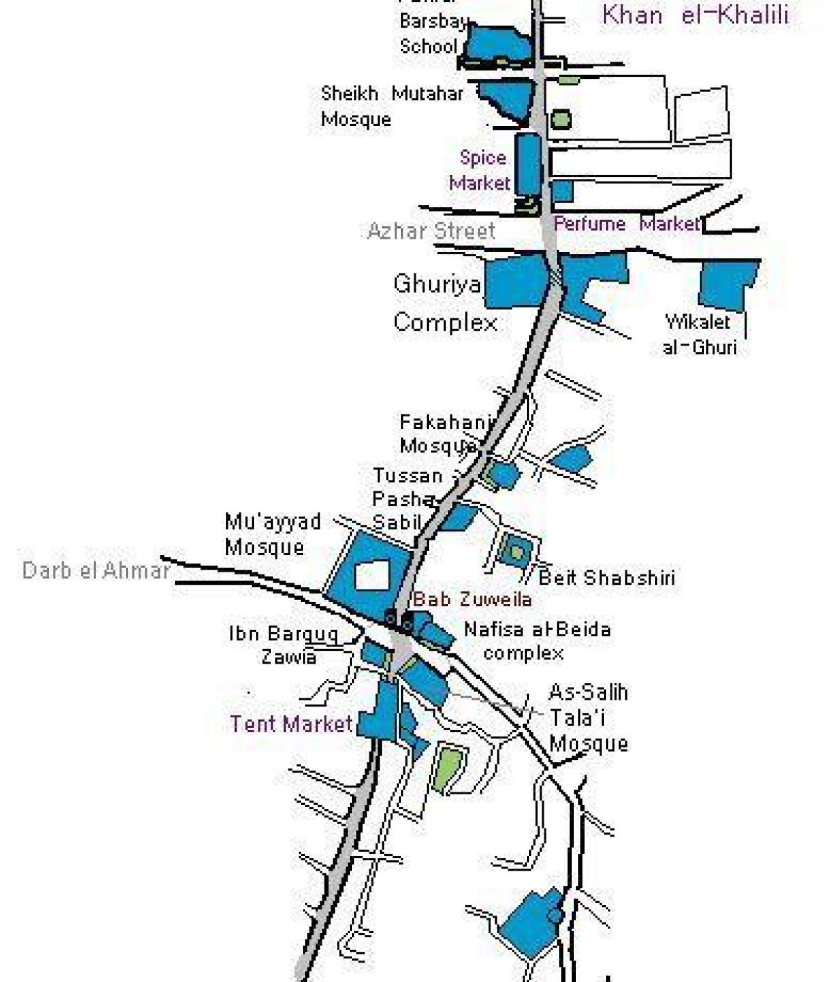 ხან el khalili ბაზარი რუკა